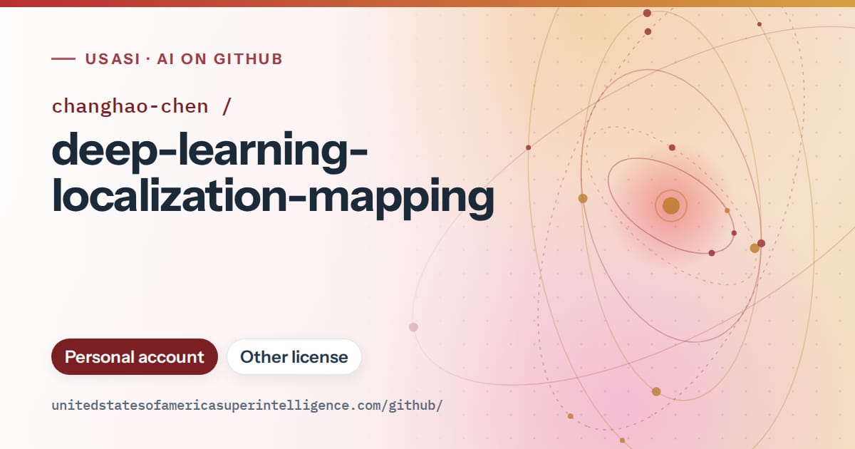 Generated red orbit artwork for changhao-chen/deep-learning-localization-mapping, labeled USASI · AI on GitHub, with Personal account · Other license.