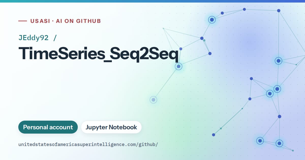 Generated teal constellation network artwork for JEddy92/TimeSeries_Seq2Seq, labeled USASI · AI on GitHub, with Personal account · Jupyter Notebook.