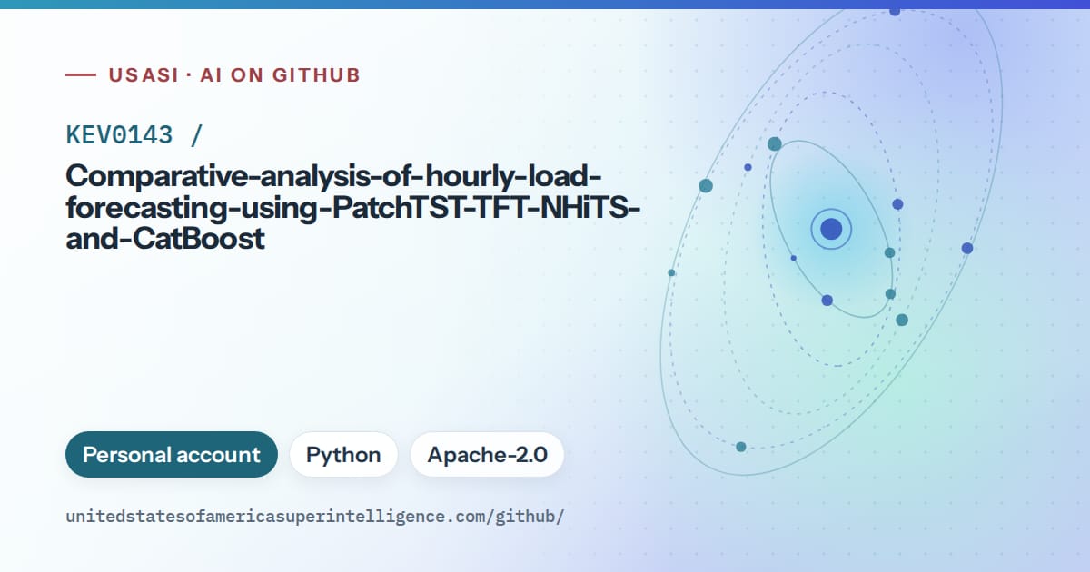 Generated sky blue orbit artwork for KEV0143/Comparative-analysis-of-hourly-load-forecasting-using-PatchTST-TFT-NHiTS-and-CatBoost, labeled USASI · AI on GitHub, with Personal account · Python · Apache-2.0.