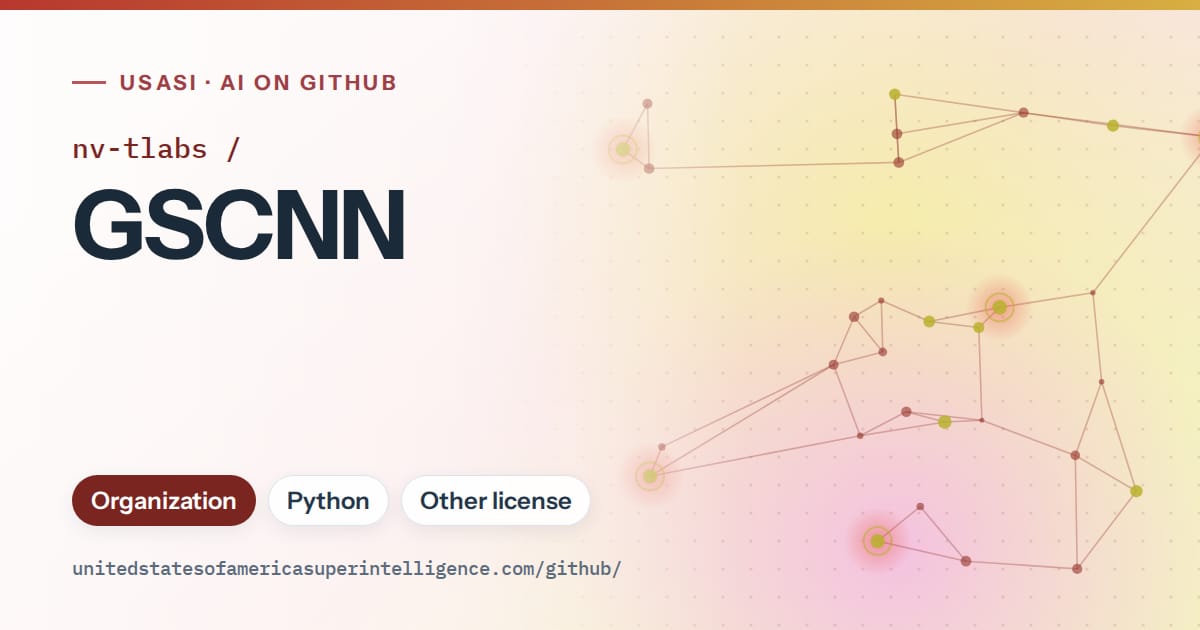 Generated red constellation network artwork for nv-tlabs/GSCNN, labeled USASI · AI on GitHub, with Organization · Python · Other license.