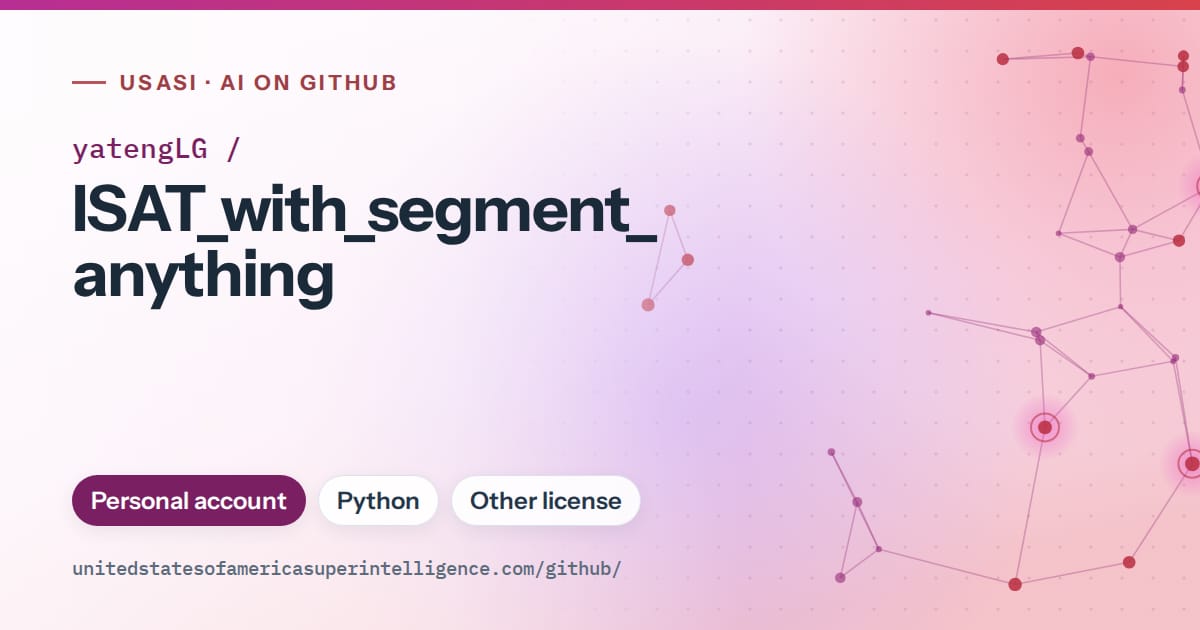 Generated purple constellation network artwork for yatengLG/ISAT_with_segment_anything, labeled USASI · AI on GitHub, with Personal account · Python · Other license.