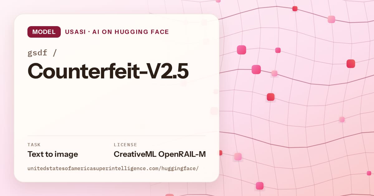 Generated rose wave-lattice artwork for the model gsdf/Counterfeit-V2.5, labeled USASI · AI on Hugging Face, with Task: Text to image · License: CreativeML OpenRAIL-M.