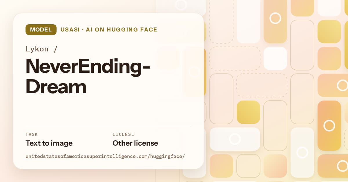 Generated gold tile-mosaic artwork for the model Lykon/NeverEnding-Dream, labeled USASI · AI on Hugging Face, with Task: Text to image · License: Other license.