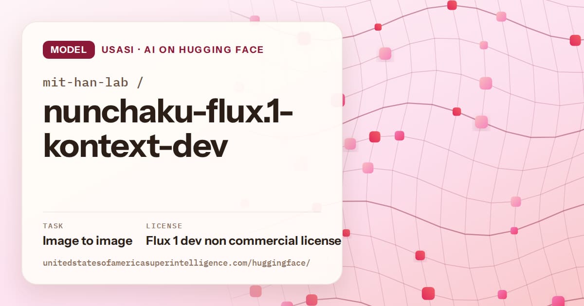 Generated rose wave-lattice artwork for the model mit-han-lab/nunchaku-flux.1-kontext-dev, labeled USASI · AI on Hugging Face, with Task: Image to image · License: Flux 1 dev non commercial license.