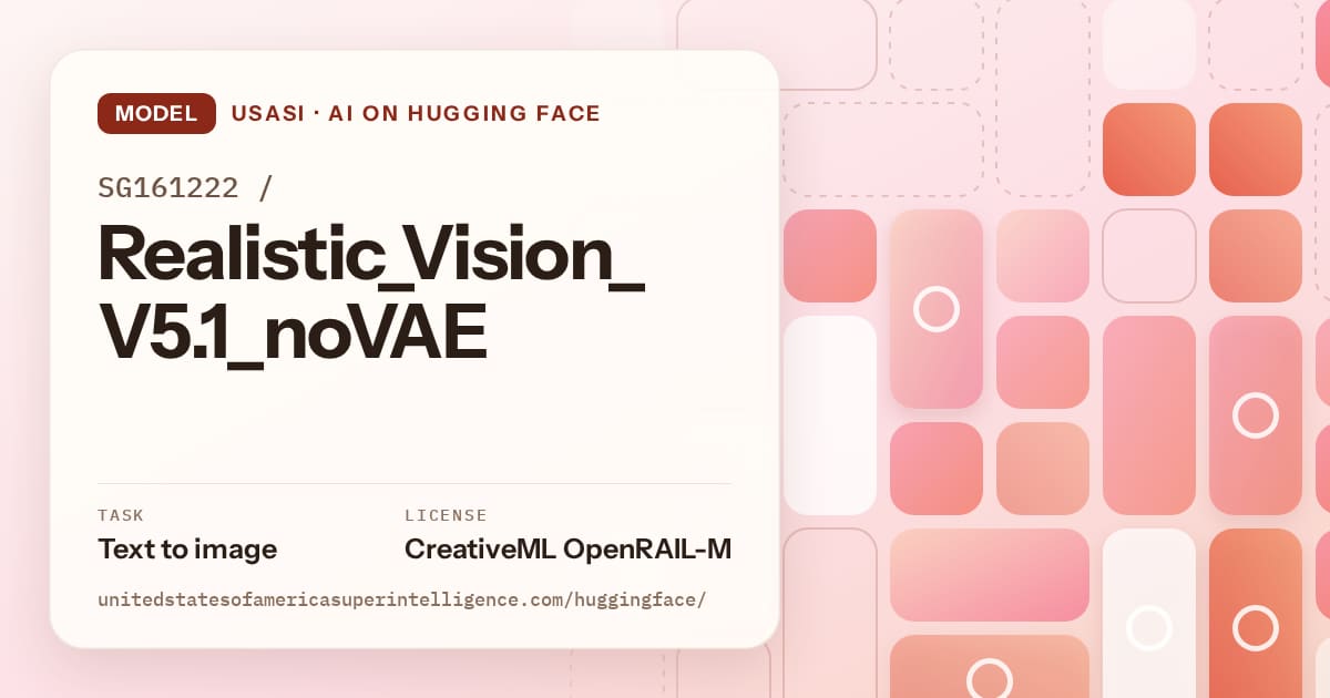Generated coral tile-mosaic artwork for the model SG161222/Realistic_Vision_V5.1_noVAE, labeled USASI · AI on Hugging Face, with Task: Text to image · License: CreativeML OpenRAIL-M.